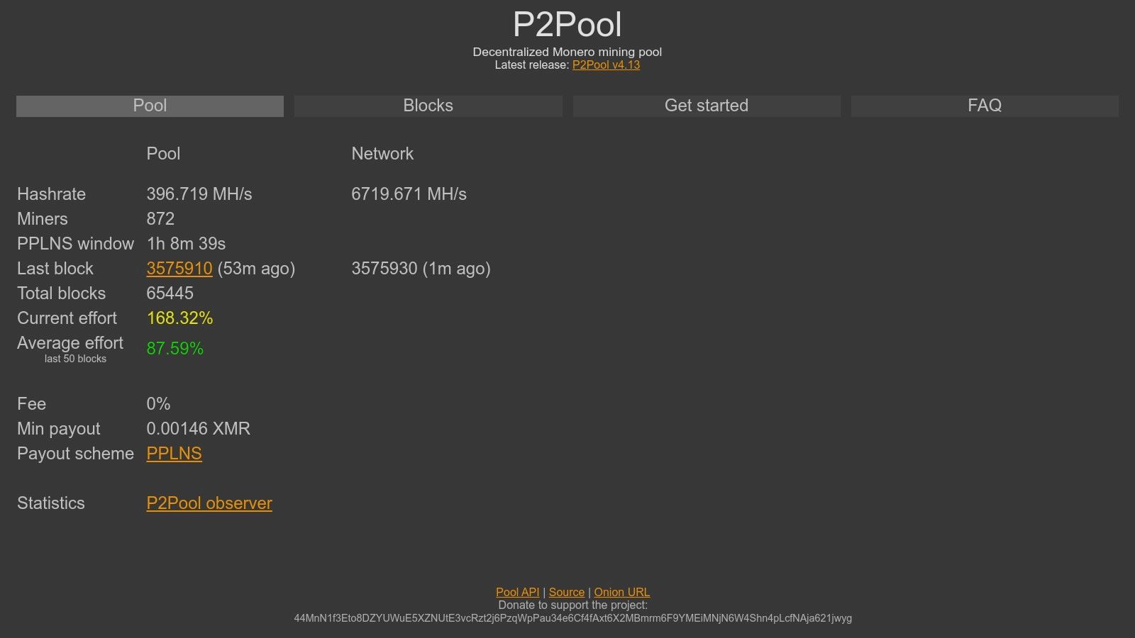 P2Pool – Decentralized Monero mining (main/mini/nano)