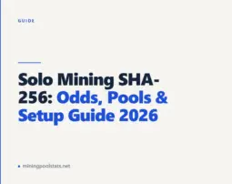 Solo Mining SHA-256: Odds, Pools & Setup Guide 2026